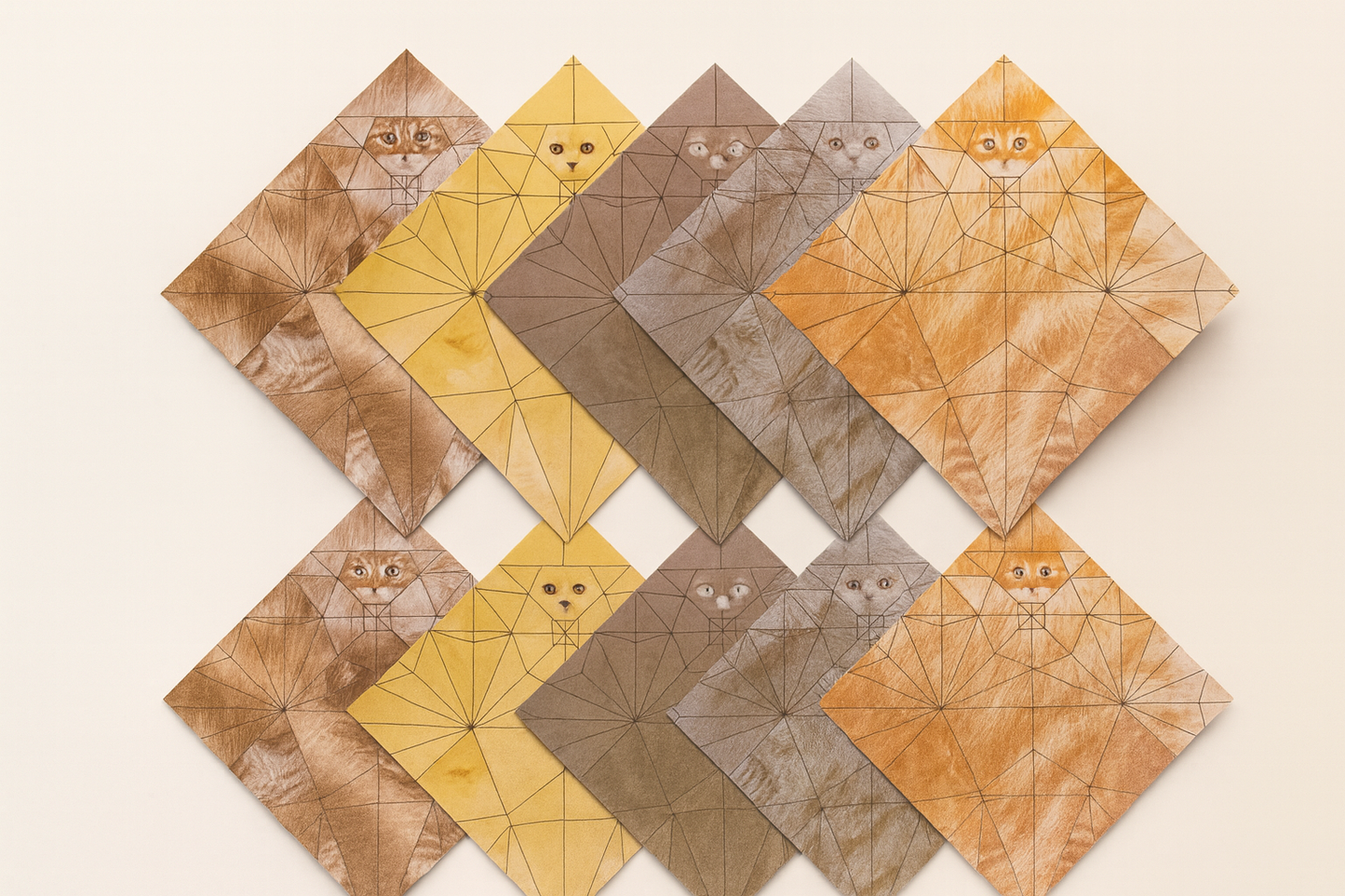 Foldable Paper Pets™ – 3D Papercraft Animal Decor Kit